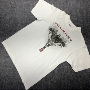 Journey 2008 Concert Tour Shirt Mens Large White Anvil TearAway Tee New